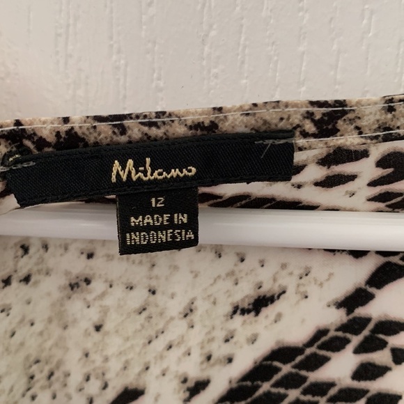 Milano maxi‎ snake skin print team brow size 12 drawstring waist satin wedding - Picture 7 of 13